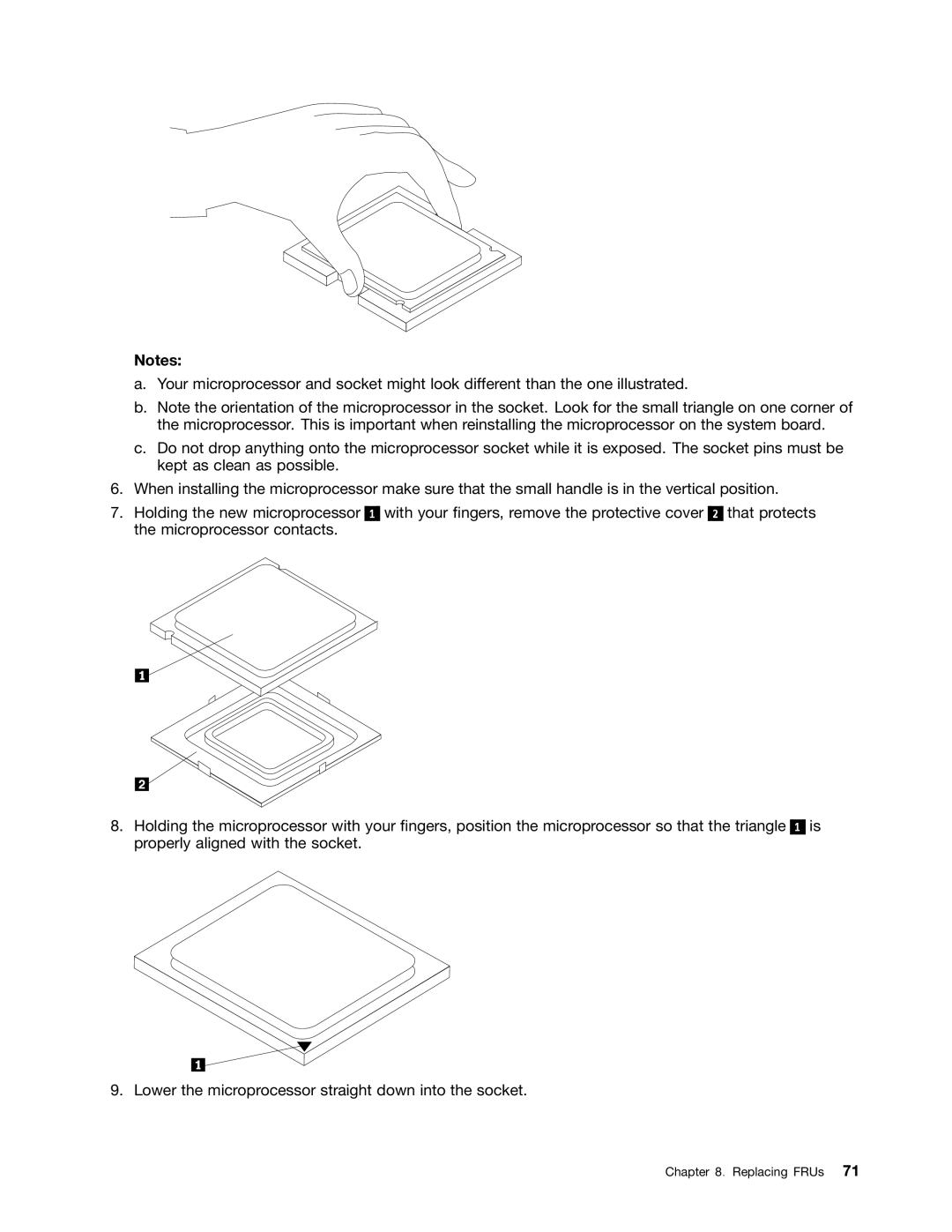 Lenovo 6393, 6395, 6394, 6397, 6396 manual Replacing FRUs 