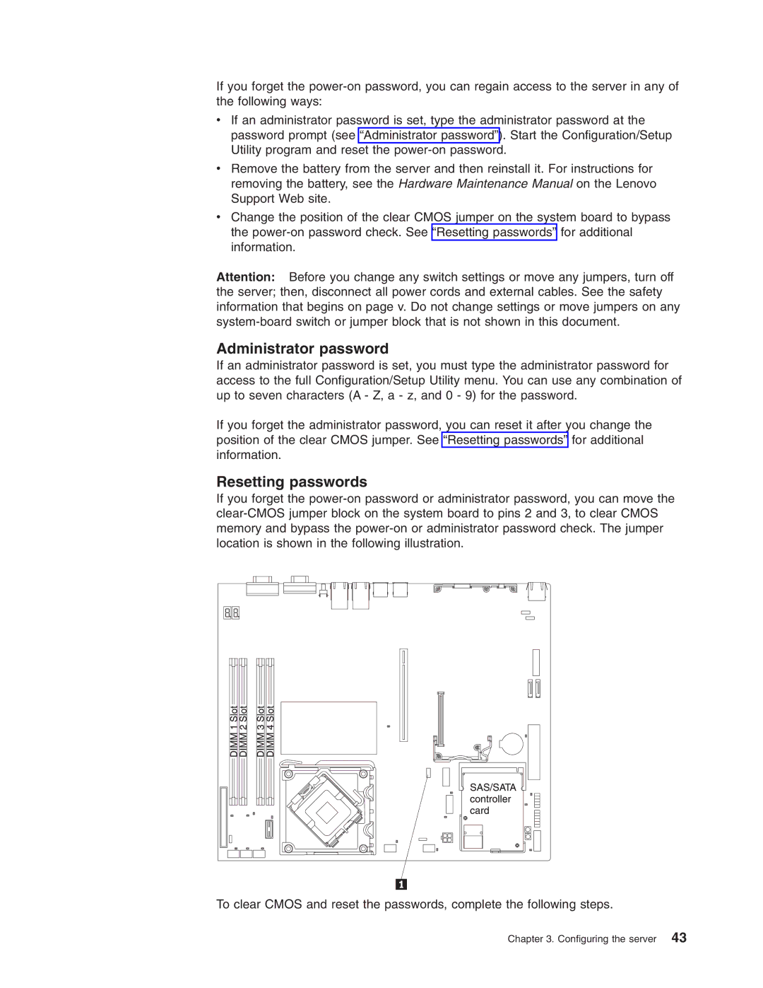 Lenovo 6437, 6438, 6436, 6435 manual Administrator password 