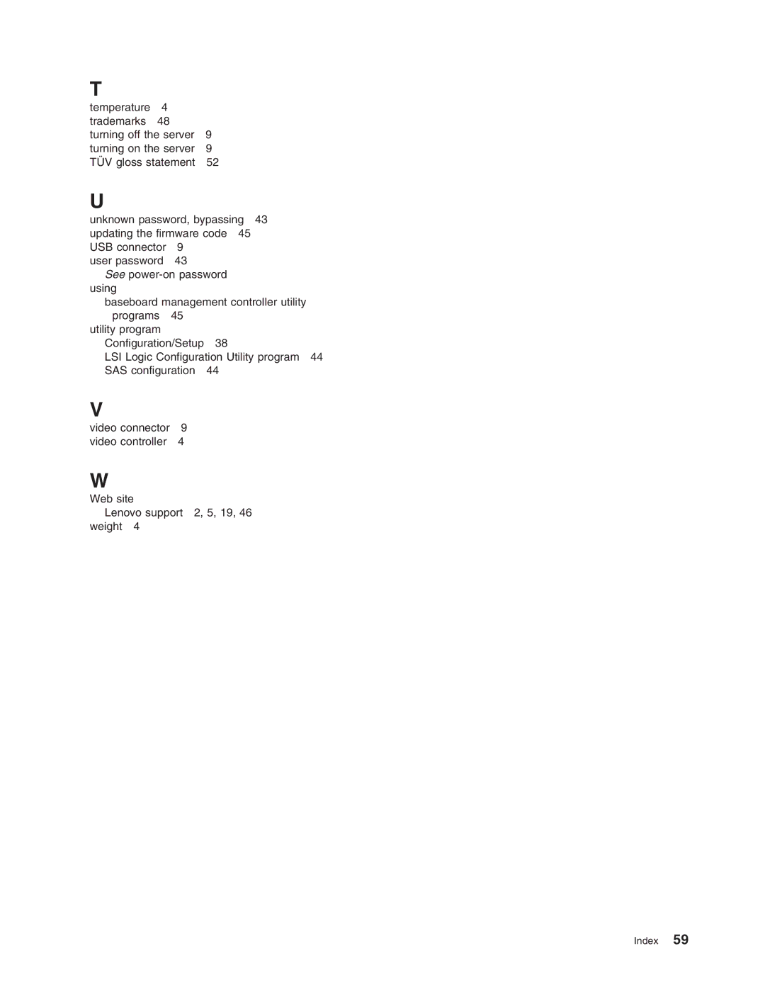 Lenovo 6437, 6438, 6436, 6435 manual LSI Logic Configuration Utility program 