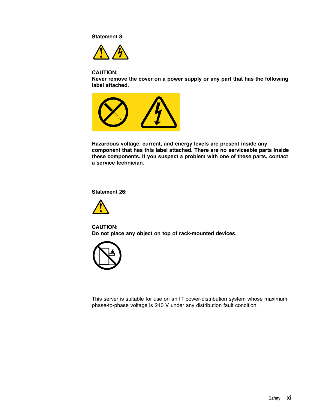 Lenovo 6437, 6438, 6436, 6435 manual Safety 