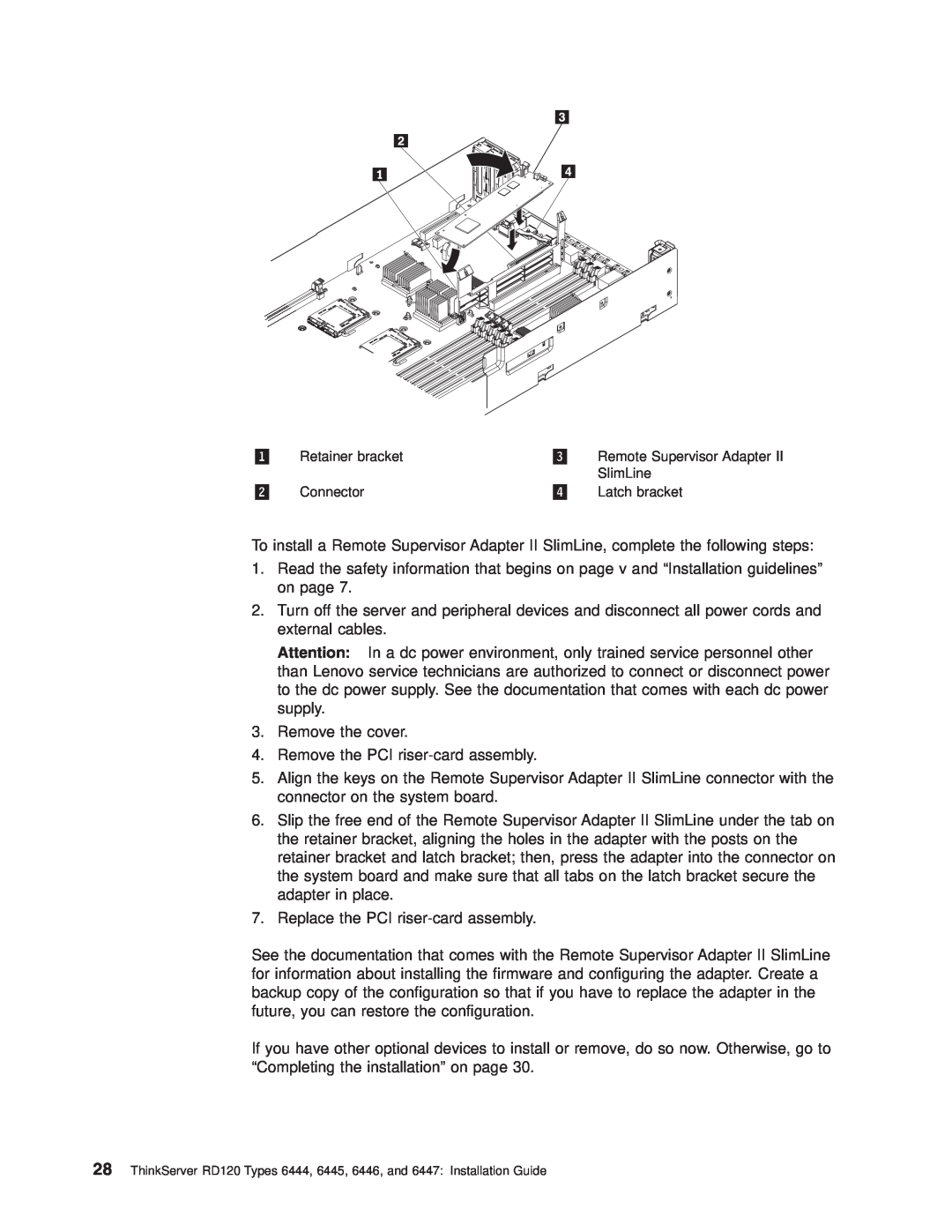 Lenovo 6445, 6447, 6446, 6444 manual Remove the cover 4. Remove the PCI riser-card assembly 