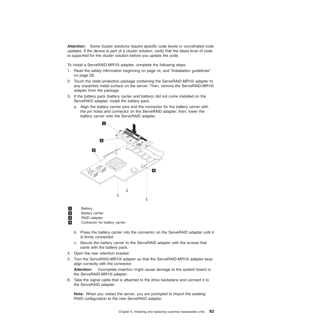 Lenovo 6526, 6523, 6524, 6530, 6525, 6522, 6528, 6529 manual Installing and replacing customer replaceable units 