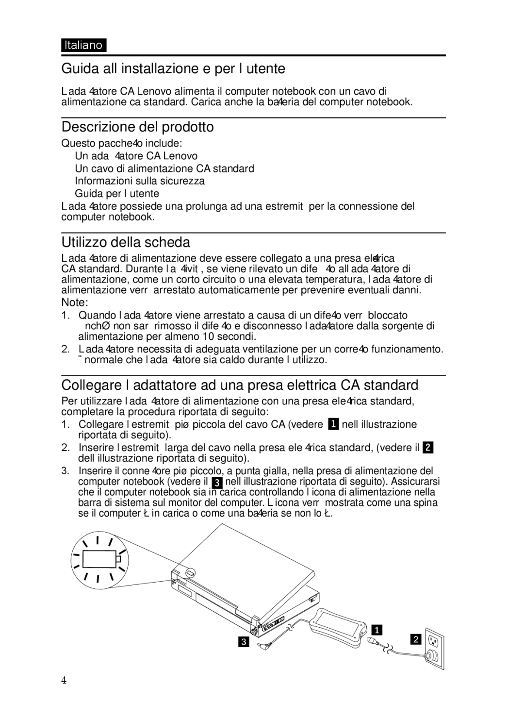 Lenovo 65W, 0C19868 manual Guida all’installazione e per l’utente, Descrizione del prodotto, Utilizzo della scheda 