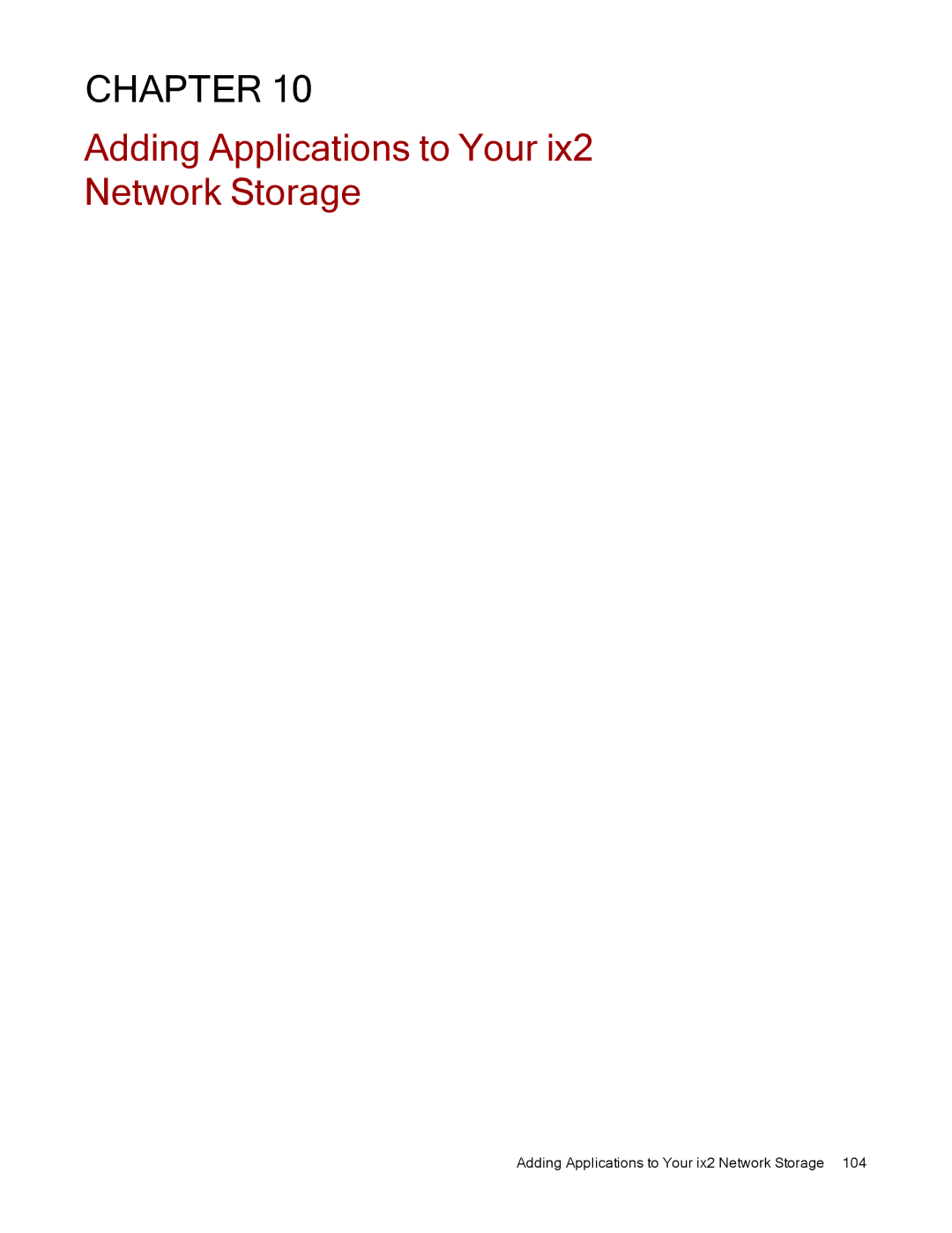 Lenovo 70A69003NA, 70A69001NA, 70A69000NA manual Adding Applications to Your ix2 Network Storage 