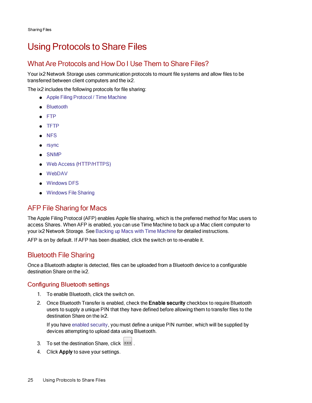 Lenovo 70A69000NA, 70A69003NA Using Protocols to Share Files, What Are Protocols and How Do I Use Them to Share Files? 