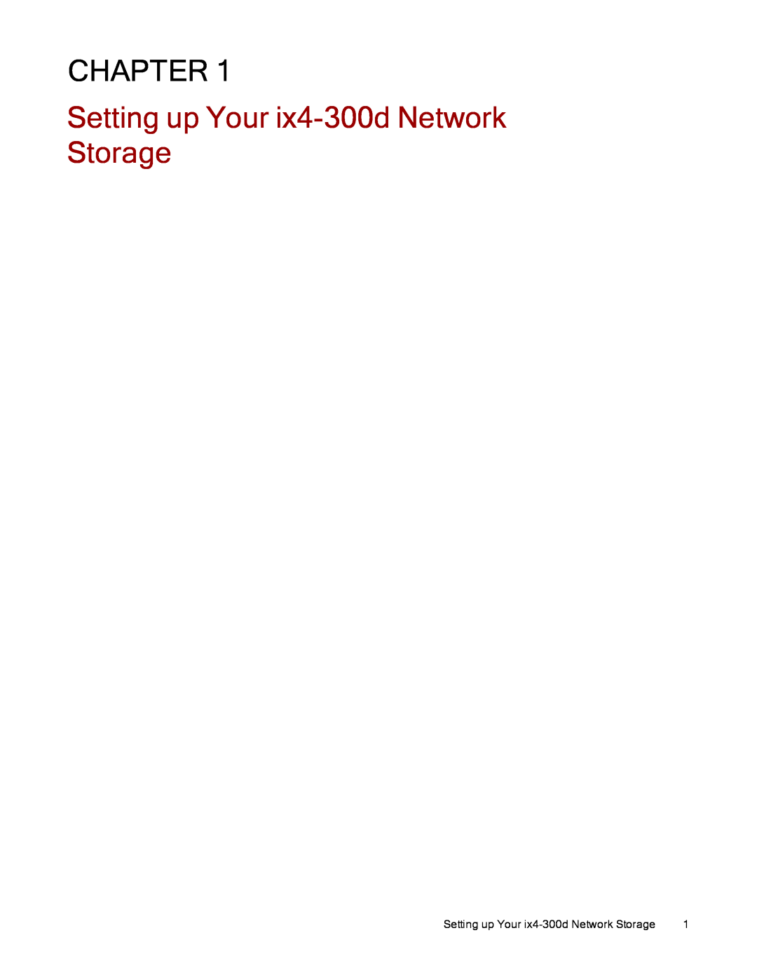 Lenovo 70B89000NA, 70B89003NA, 70B89001NA manual Chapter, Setting up Your ix4-300d Network Storage 