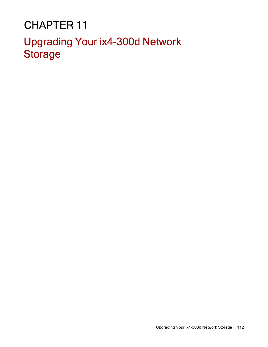Lenovo 70B89000NA, 70B89003NA, 70B89001NA manual Upgrading Your ix4-300d Network Storage, Chapter 
