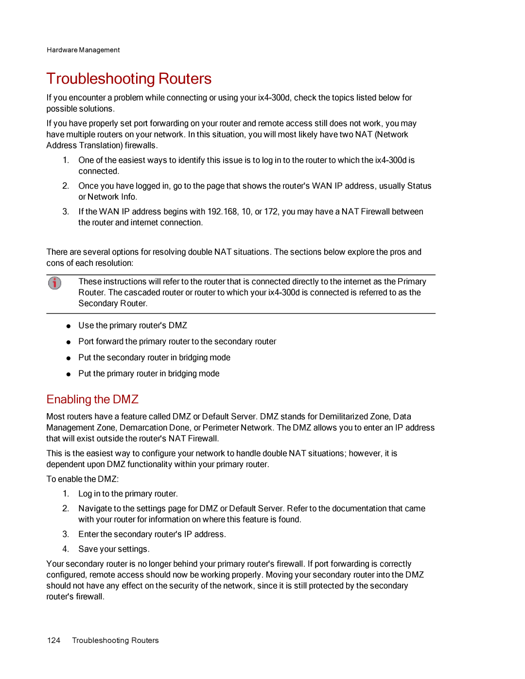 Lenovo 70B89000NA, 70B89003NA, 70B89001NA manual Troubleshooting Routers, Enabling the DMZ 