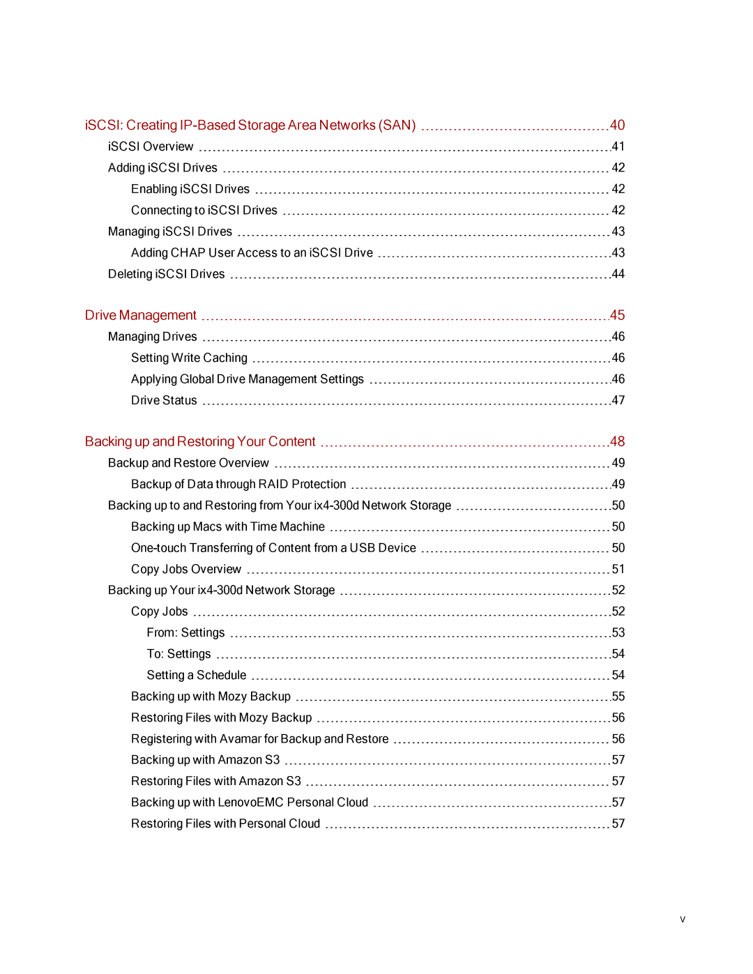 Lenovo 70B89000NA, 70B89003NA, 70B89001NA manual ISCSI Creating IP-Based Storage Area Networks SAN, Drive Management 