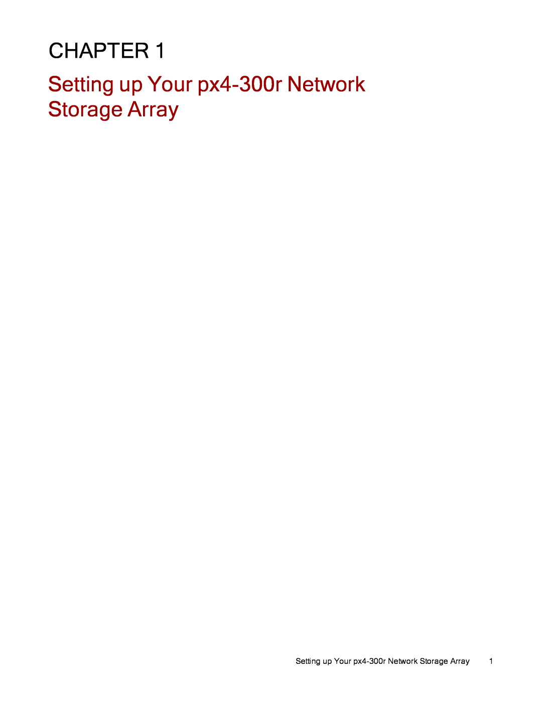 Lenovo 70BJ9005WW, 70BJ9007WW manual Chapter, Setting up Your px4-300rNetwork Storage Array 