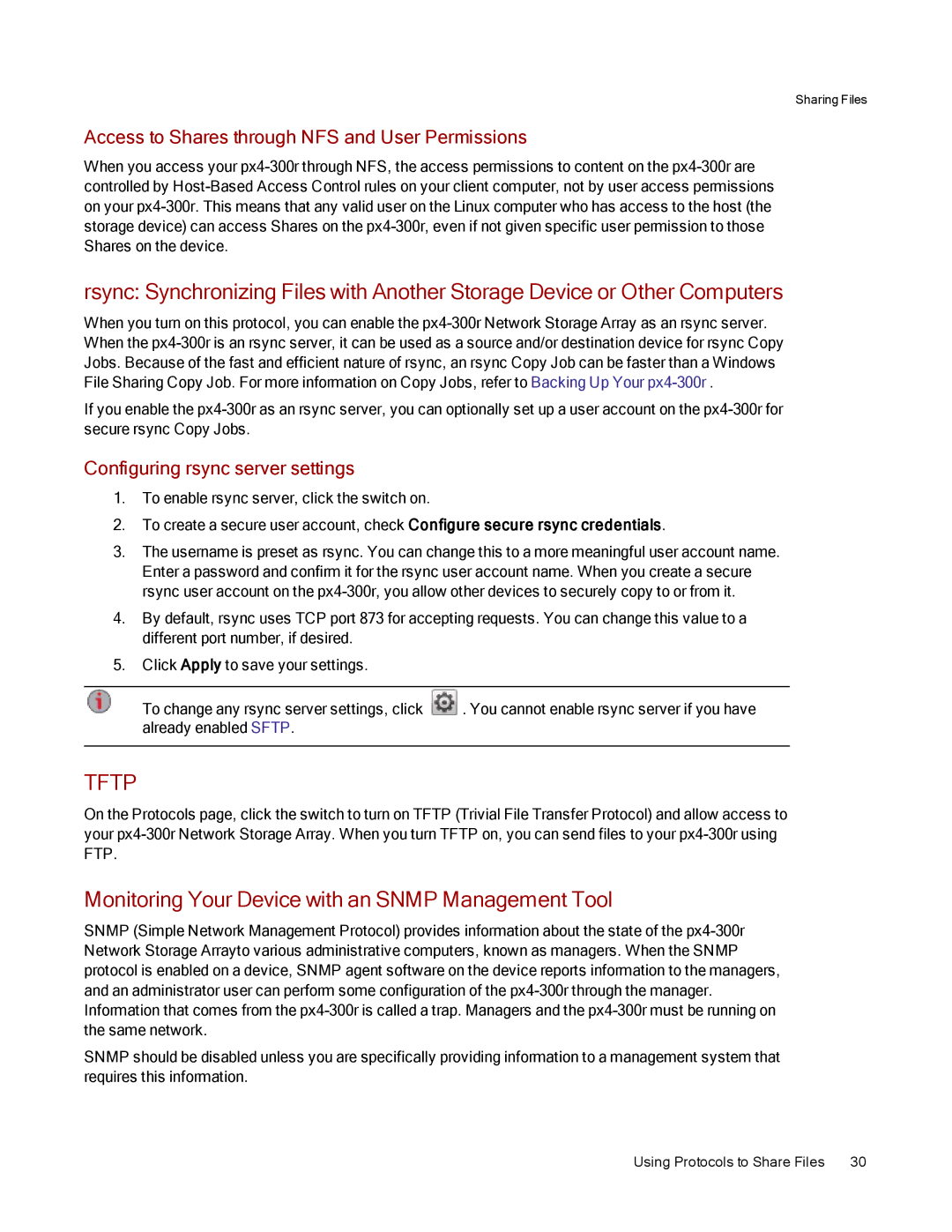 Lenovo 70BJ9007WW Monitoring Your Device with an Snmp Management Tool, Access to Shares through NFS and User Permissions 