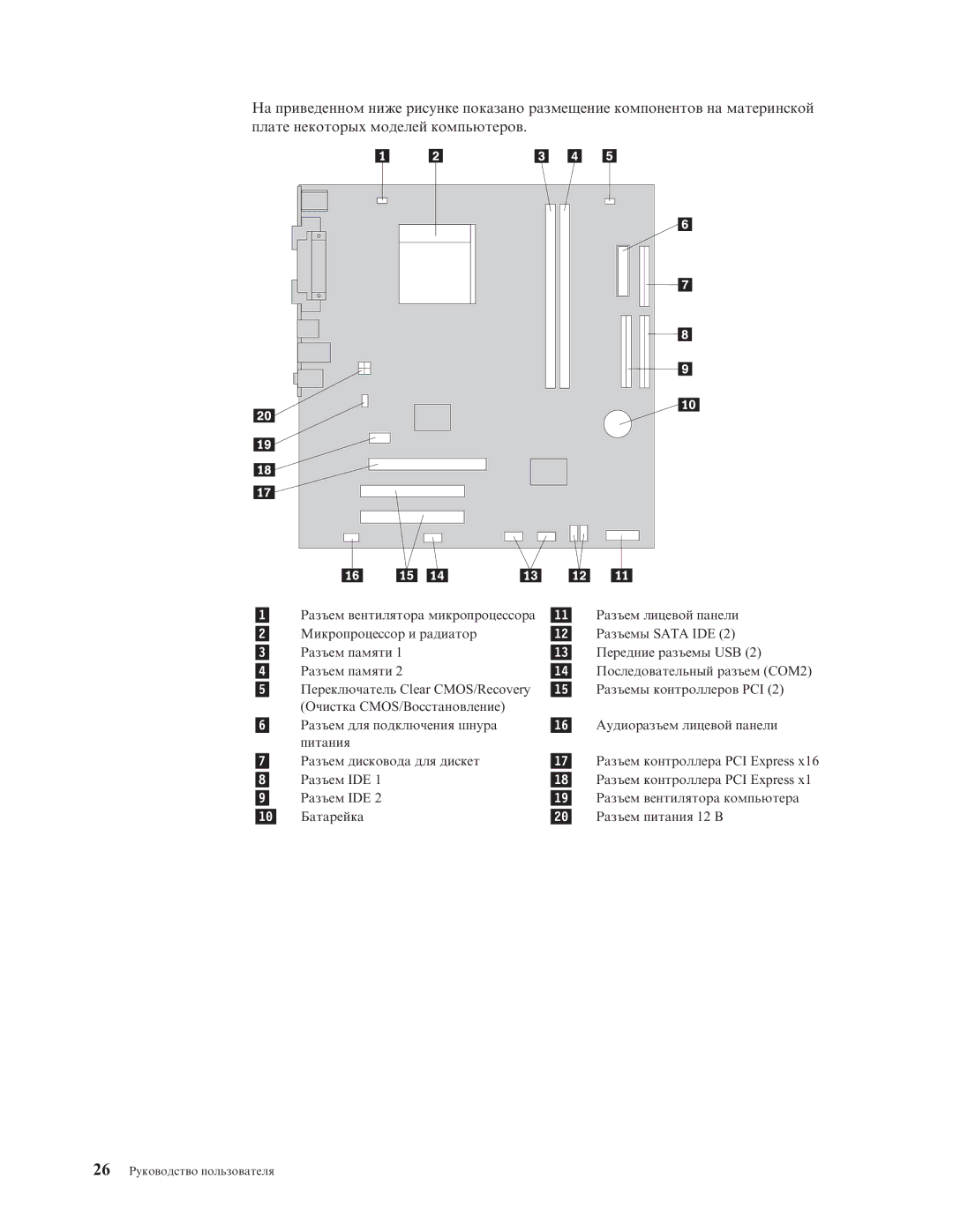 Lenovo 7397, 7392, 7391, 7398, 7396, 7390 manual 26 Руководство пользователя 