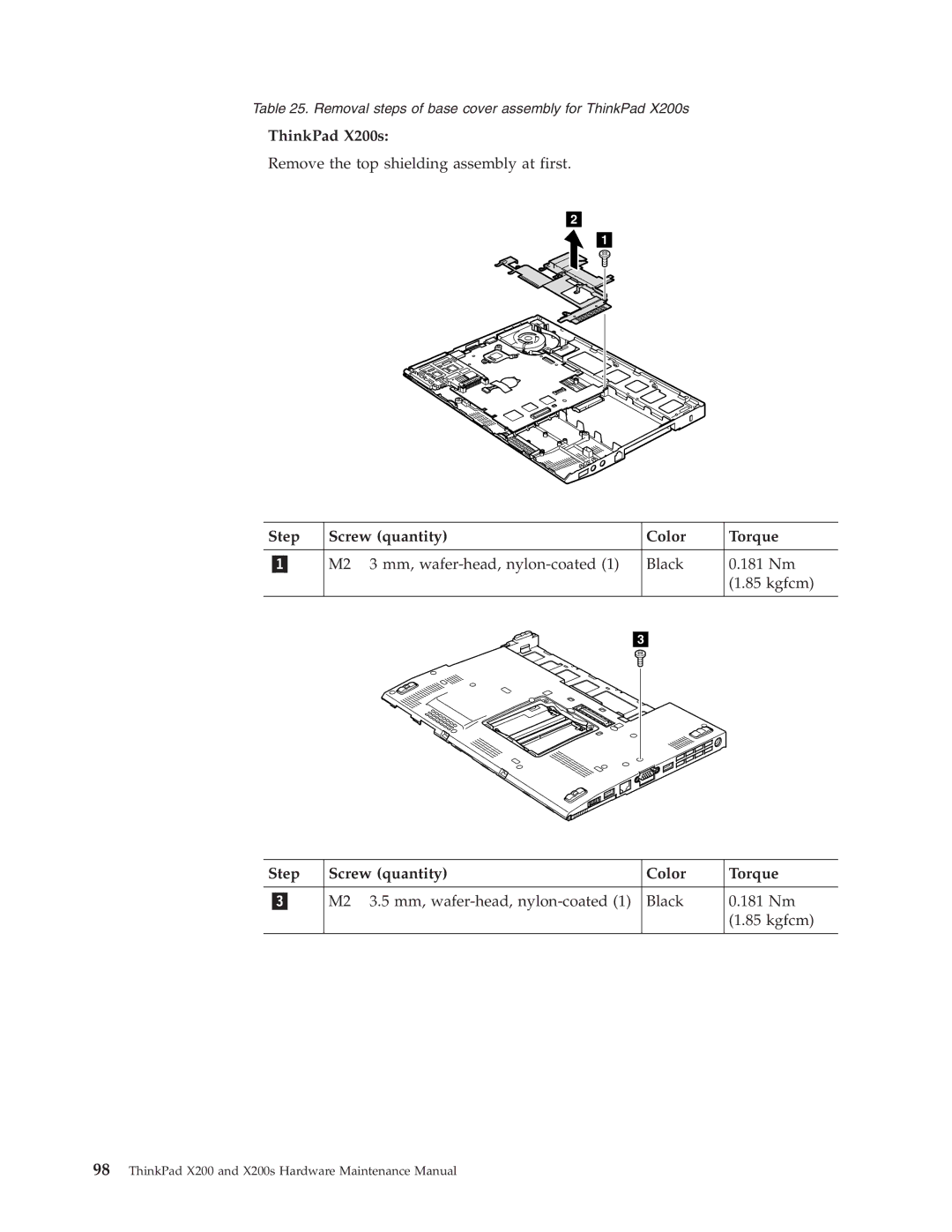 Lenovo 745068U, 74536BU, 74506CU, 745369U, 74506BU, 74506AU, 745069U Removal steps of base cover assembly for ThinkPad X200s 