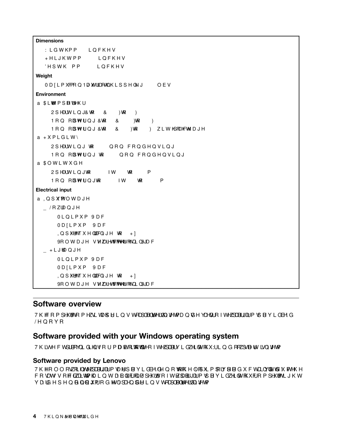 Lenovo 7548, 104, 7539, 154 manual Software overview, Software provided with your Windows operating system 