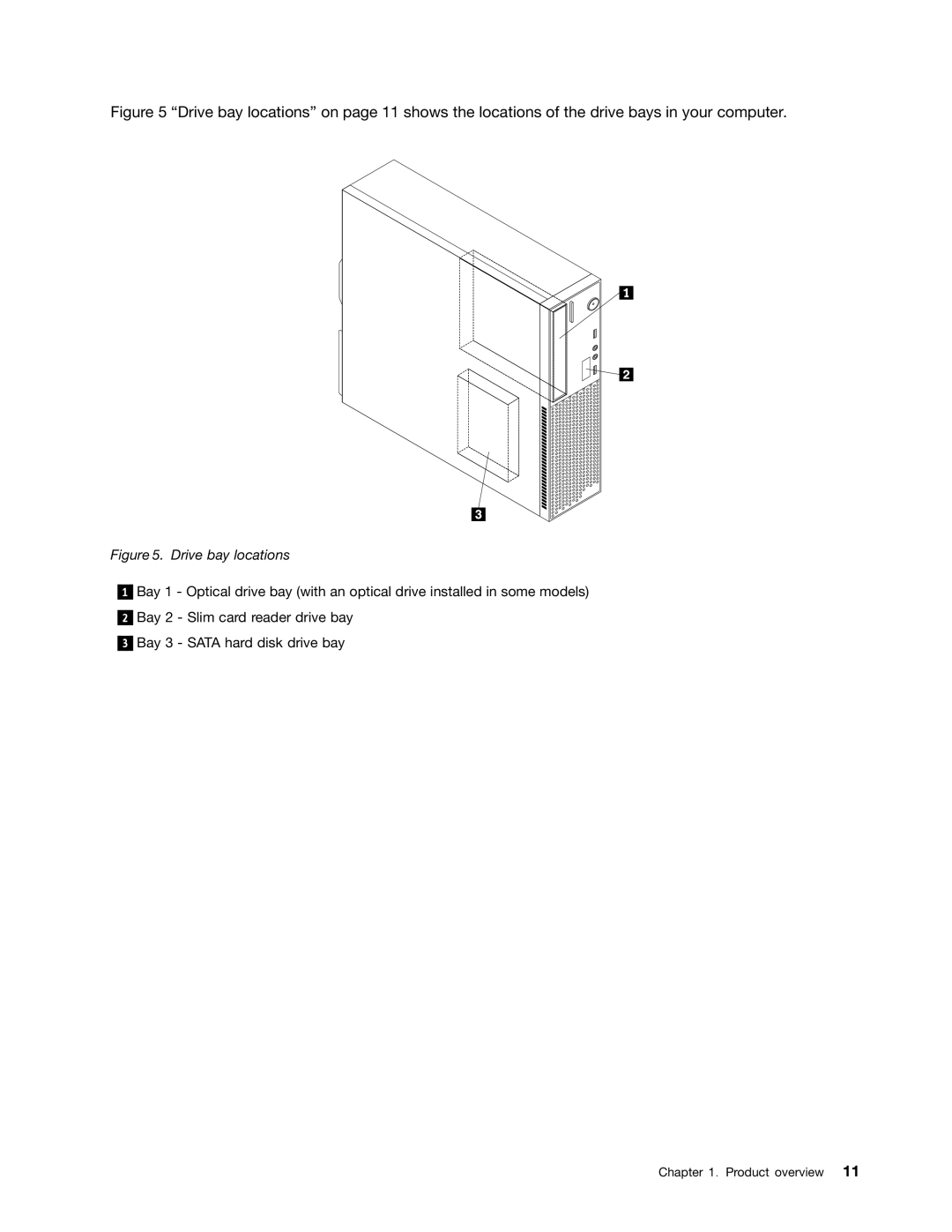 Lenovo 154, 7548, 104, 7539 manual Drive bay locations 