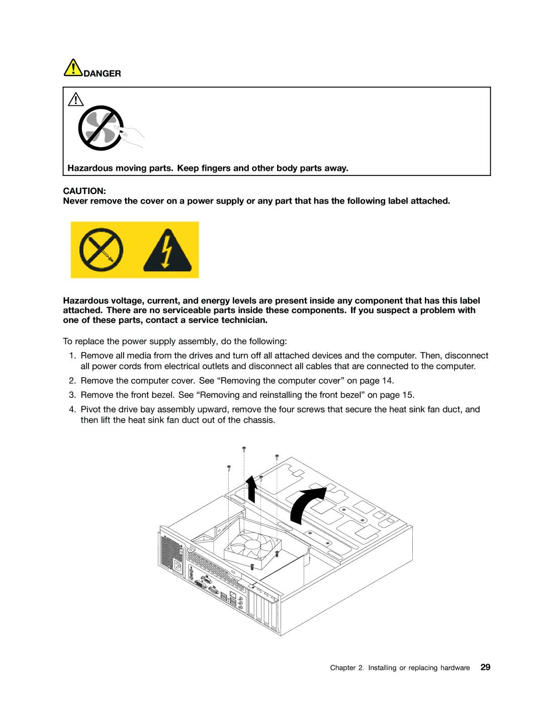 Lenovo 104, 7548, 7539, 154 manual Installing or replacing hardware 