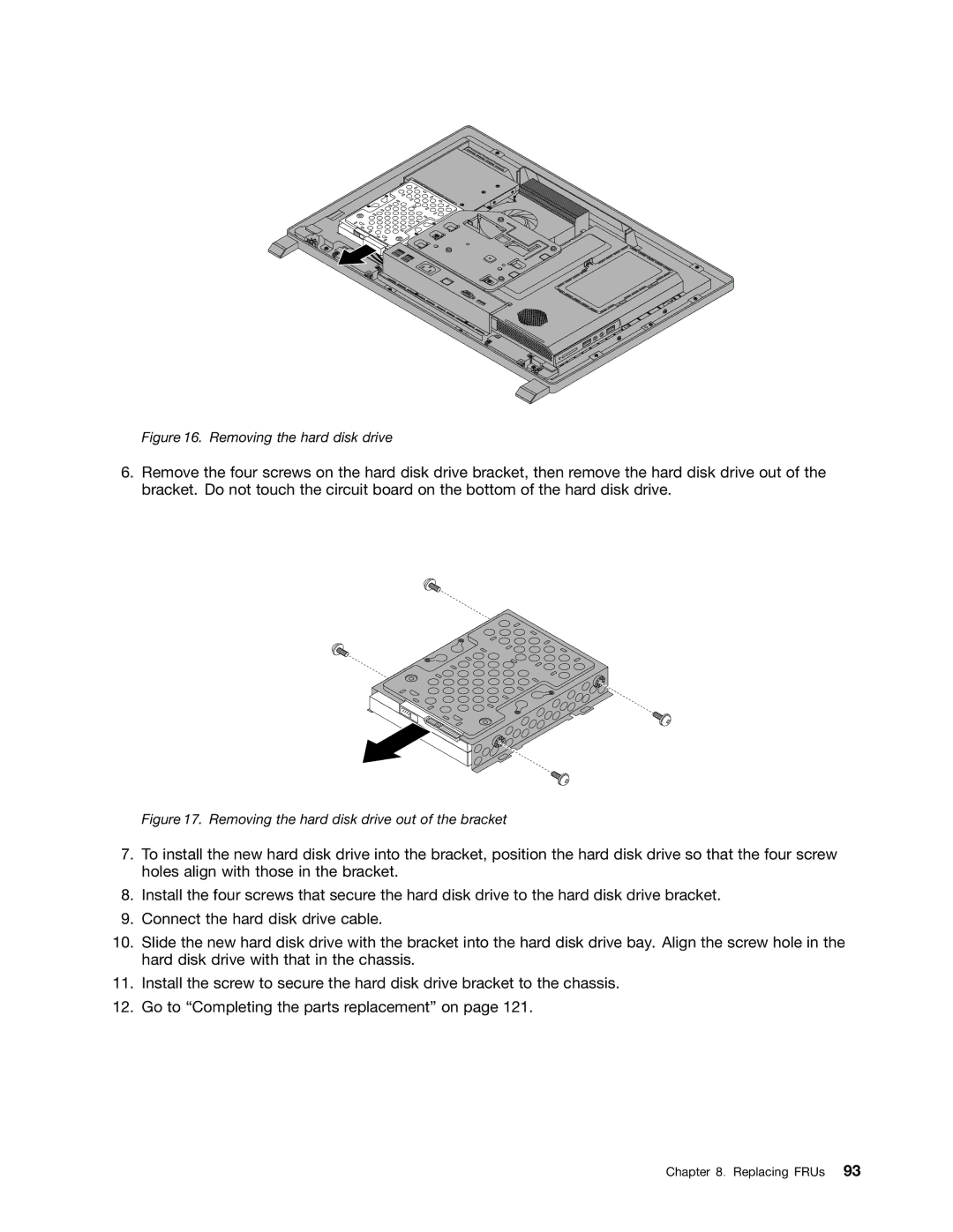 Lenovo 7567, 7558, 5068 manual Removing the hard disk drive 