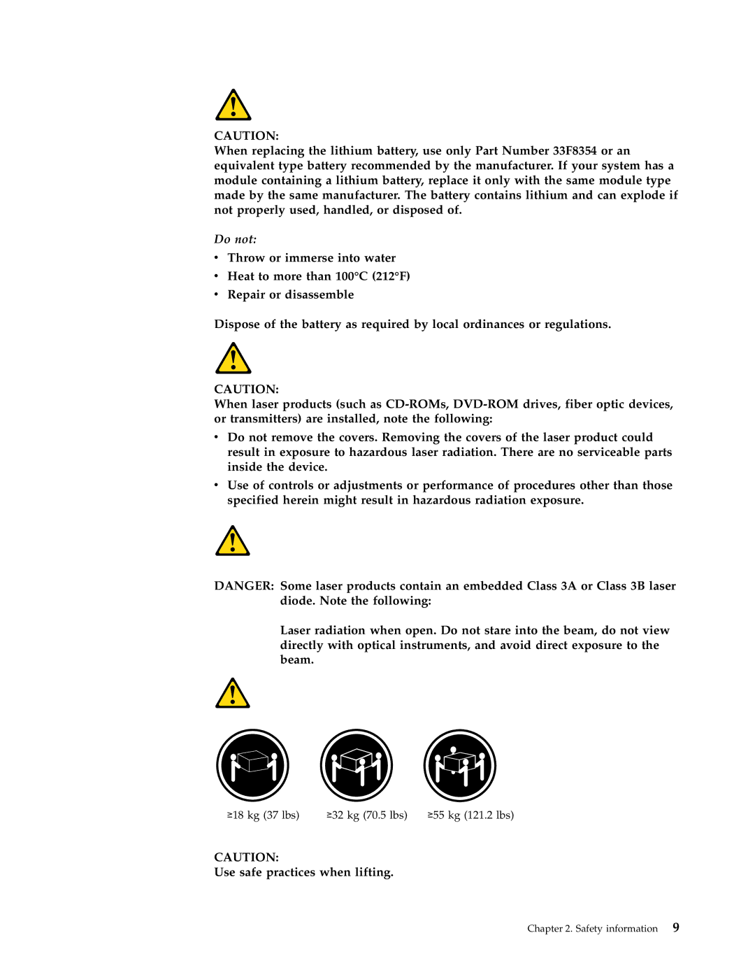 Lenovo 7611, 7721, 7715, 7774, 7706, 7719, 7749, 7799, 7773, 7705, 7717, 7718, 7522, 7515, 7569, 7523, 7610, 7560 manual Do not 