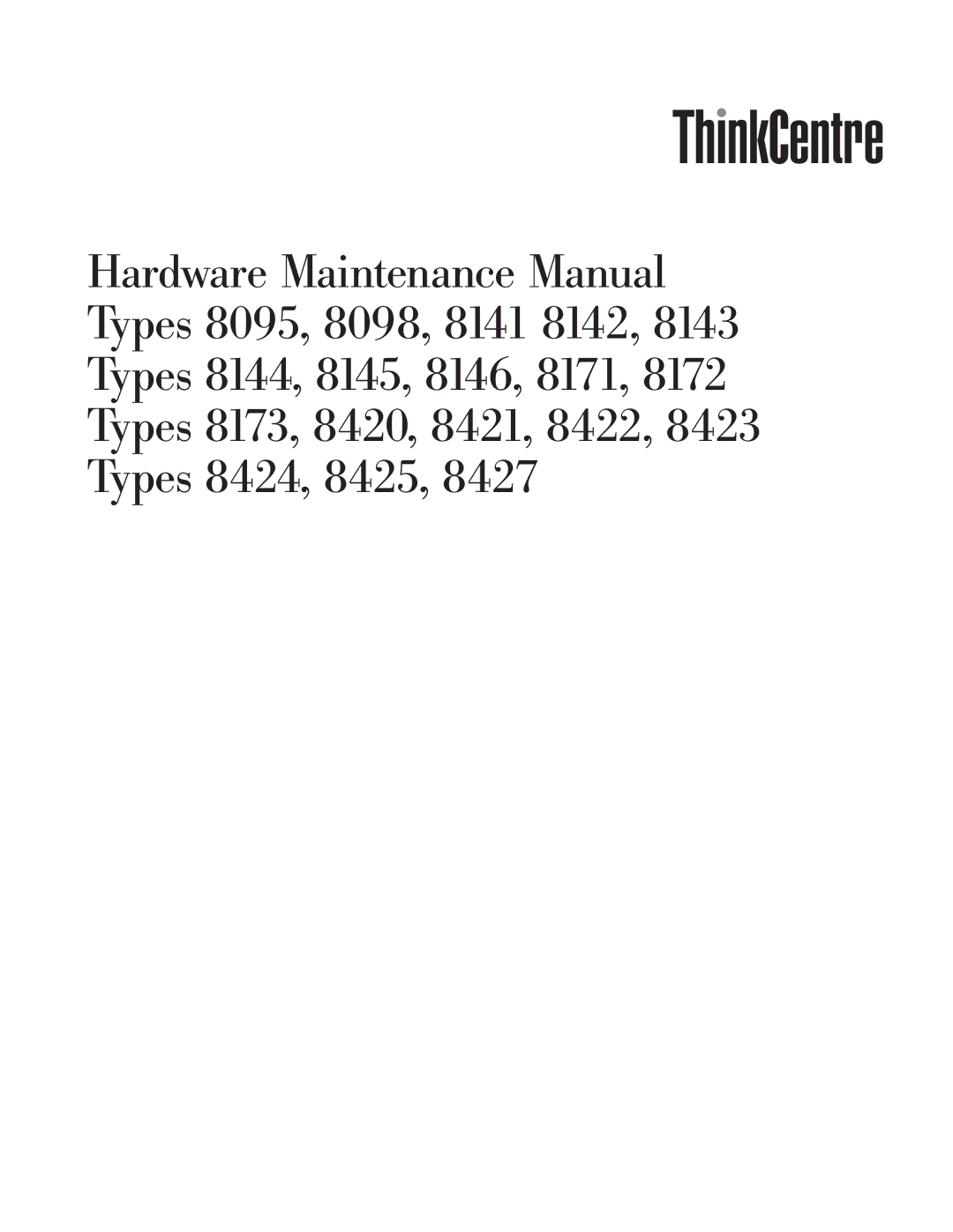 Lenovo 8098 manual 