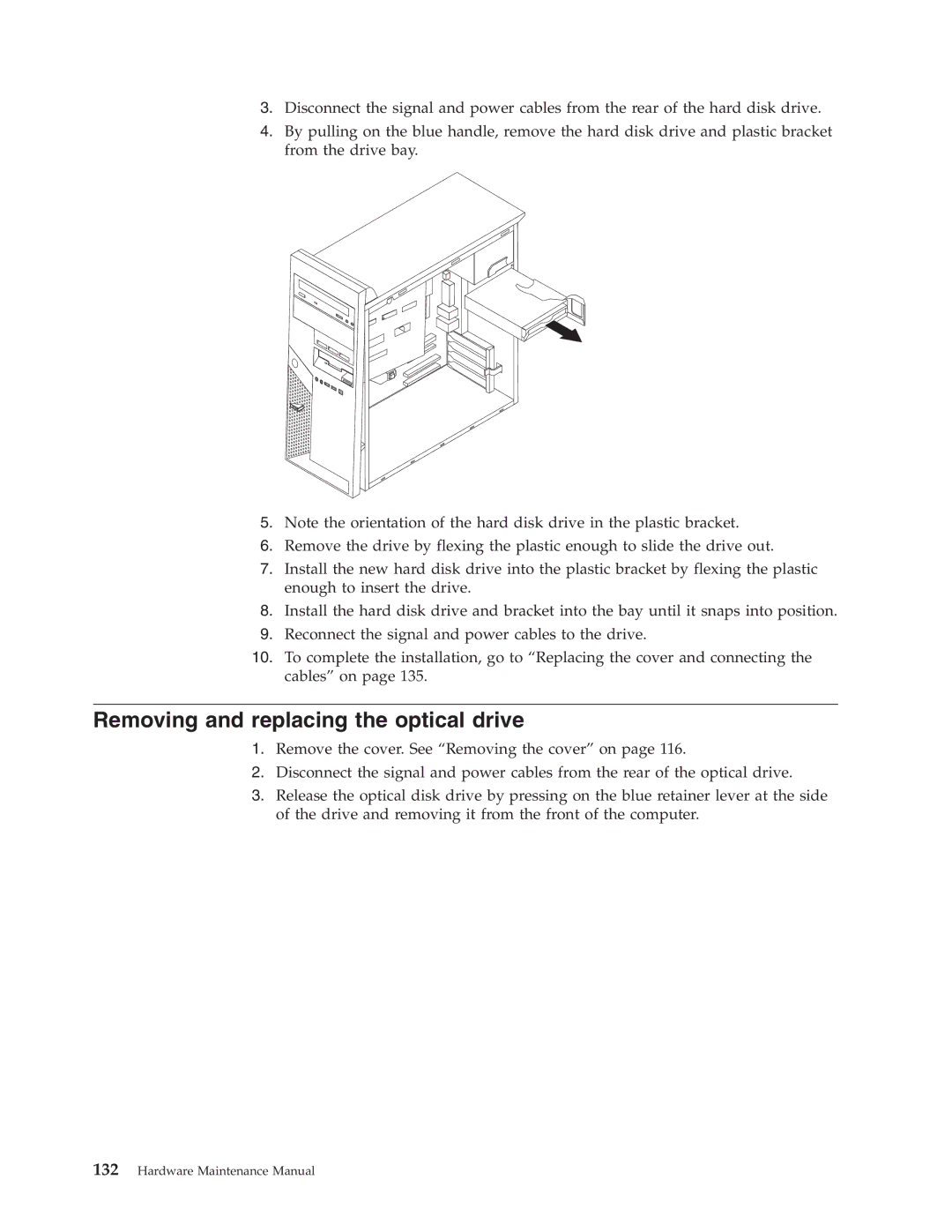 Lenovo 8098 manual Removing and replacing the optical drive 