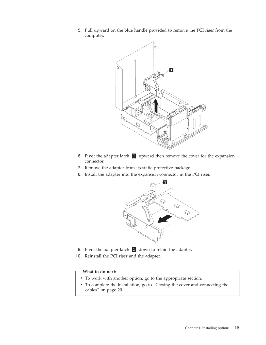 Lenovo 8117, 8121, 8119, 8120, 8107, 8105, 8109, 8108, 8104, 8118, 8106 manual What to do next 