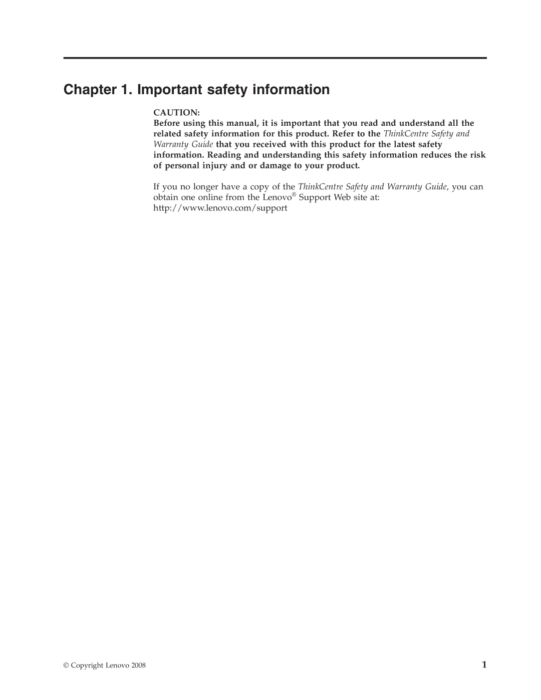 Lenovo 8336 manual Important safety information 