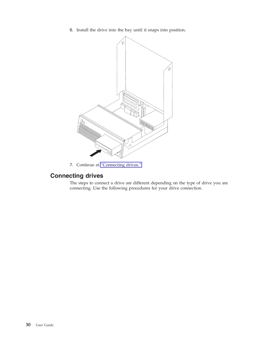 Lenovo 8805, 8814, 8810, 8801, 8793, 8797, 8011 manual Connecting drives 