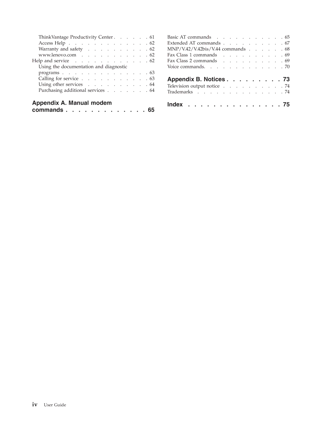 Lenovo 8011, 8814, 8810, 8801, 8793, 8805, 8797 manual Appendix B. Notices 