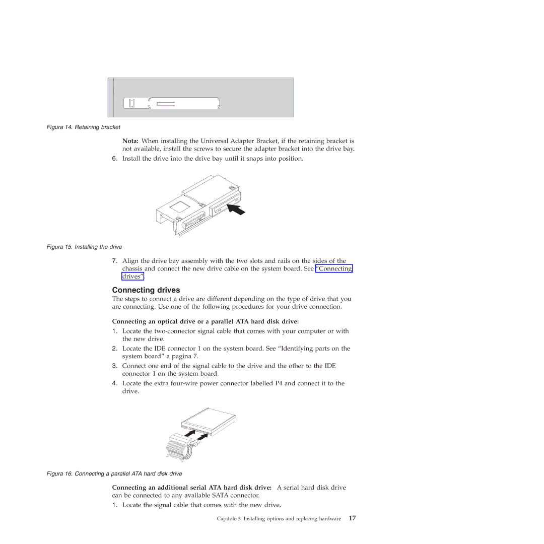 Lenovo 9159 manual Connecting drives 