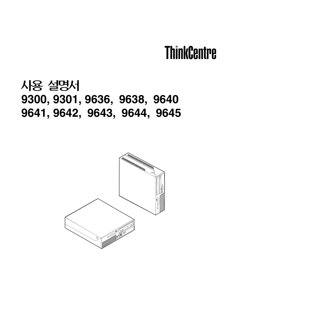 Lenovo 9645, 9640, TC A55-9636 manual User Guide Types 9300, 9301, 9636, 9638, Types 9641, 9642, 9643, 9644 