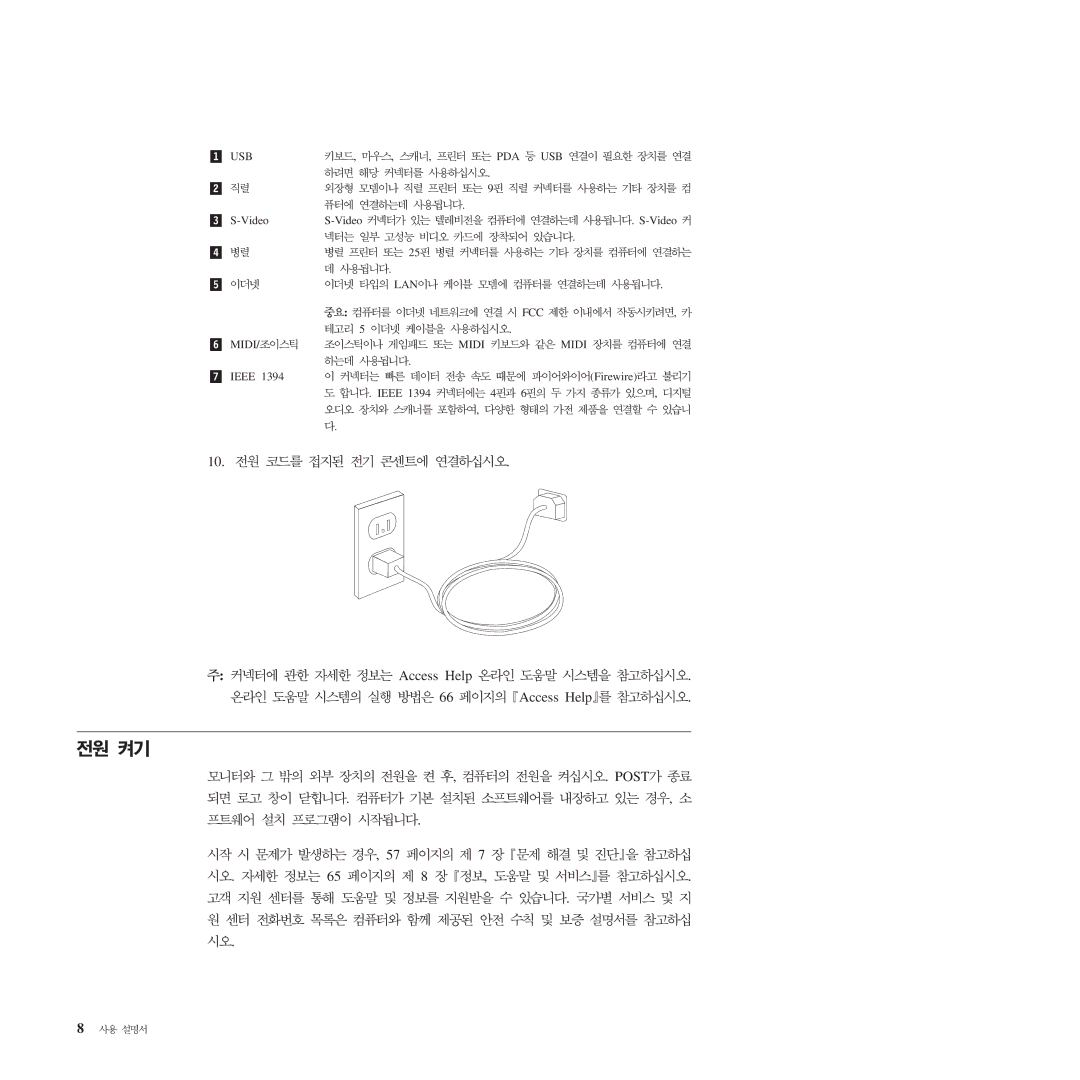 Lenovo 9642, 9638, 9643, 9644, 9645, 9640, 9641, 9300, 9301, 9636 manual Access Help Post 