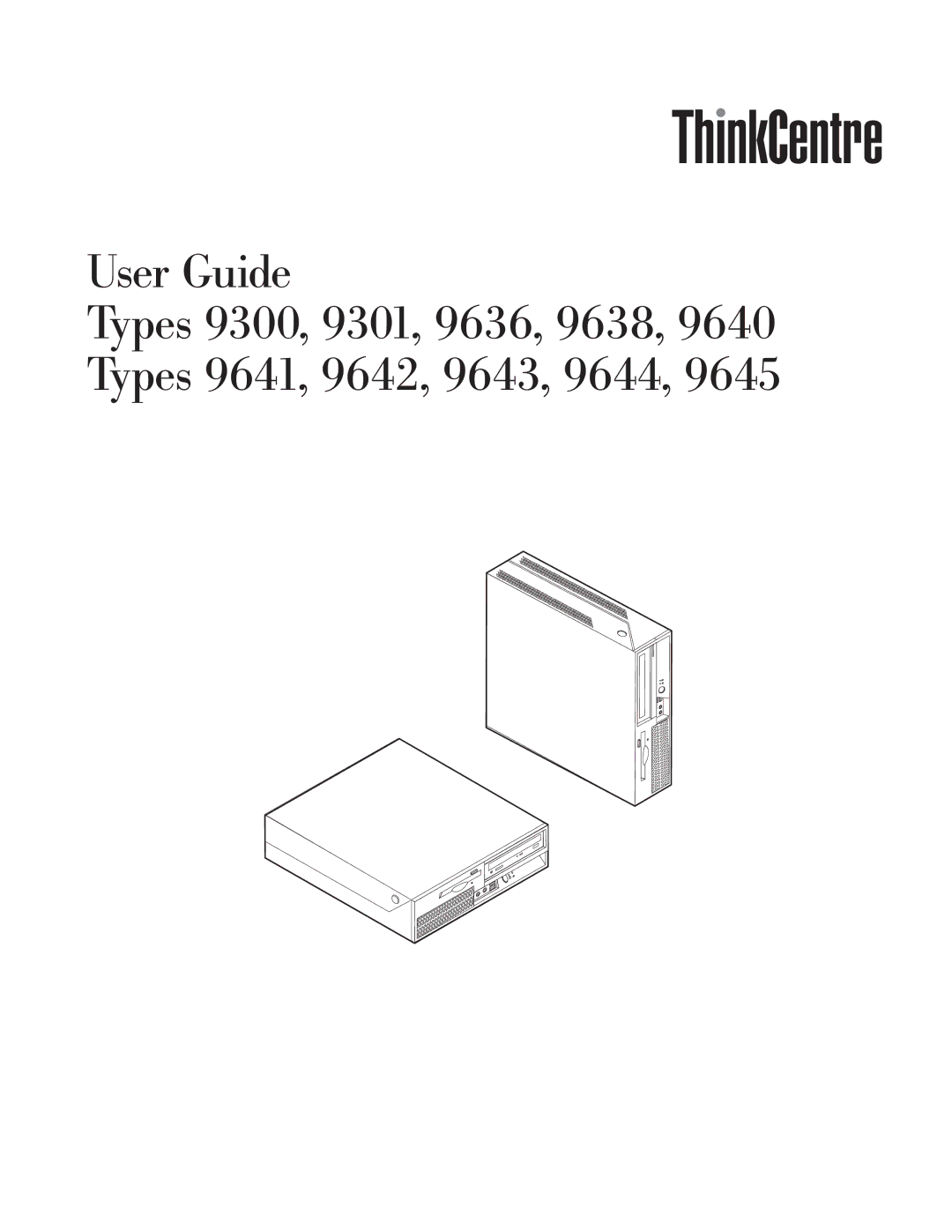 Lenovo 9643, 9638, 9644, 9645, 9640, TC A55-9636 manual 