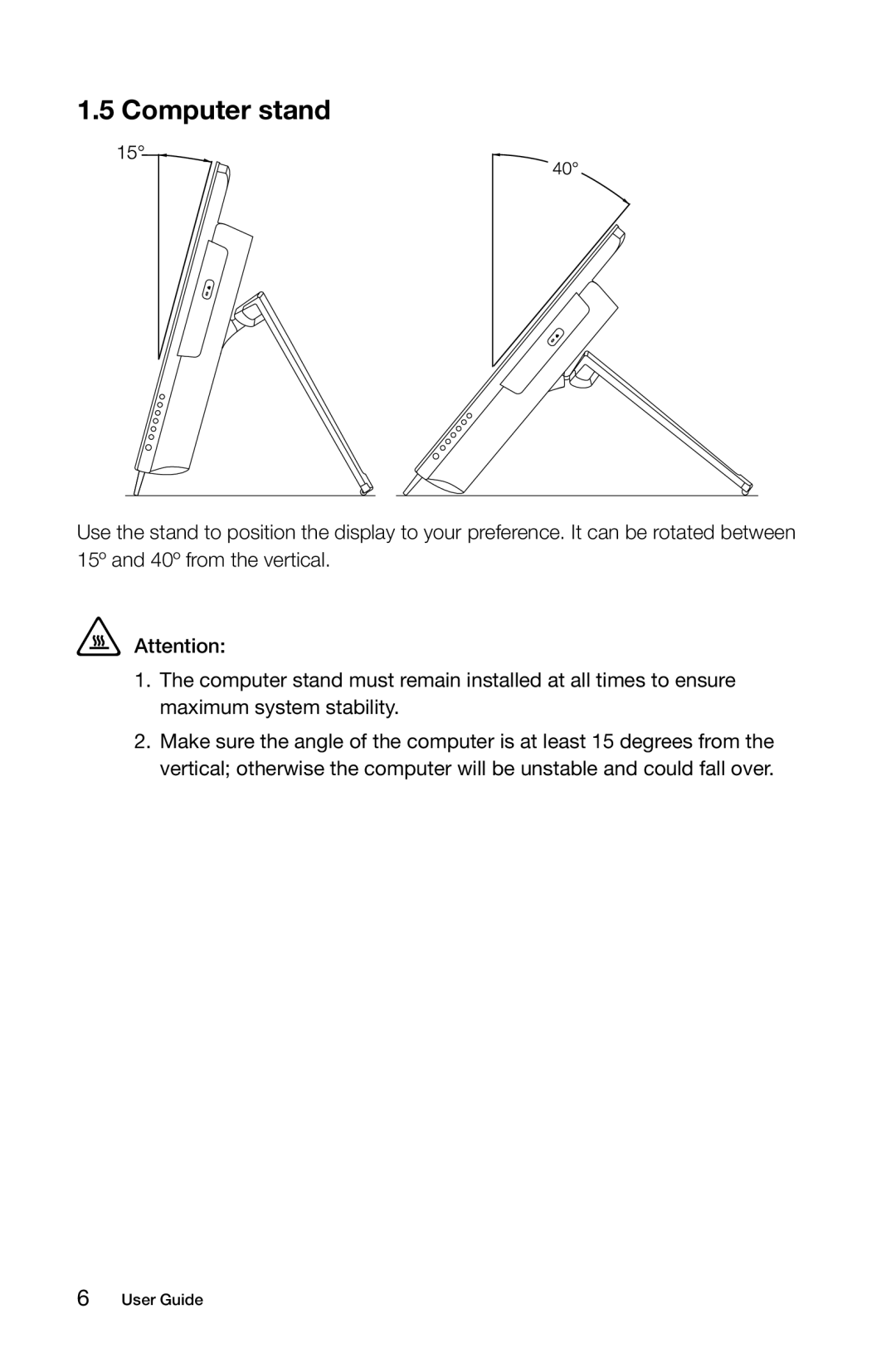 Lenovo 2568 [B540] 10101, 97, 4749 [B545], 3363 [B540p] 10098, 2567 [B345] 10100, 2566 [B340] 10099 manual Computer stand 