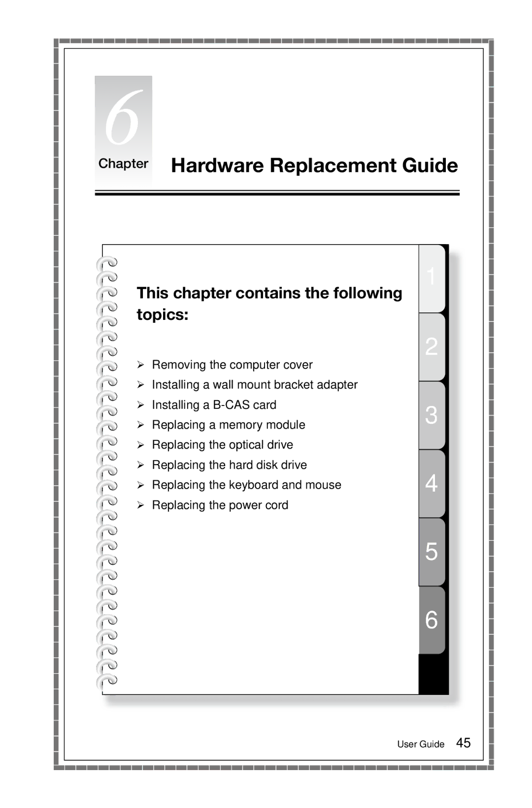 Lenovo 3363 [B540p] 10098, 97, 4749 [B545], 2567 [B345] 10100, 2566 [B340] 10099 manual Chapter Hardware Replacement Guide 