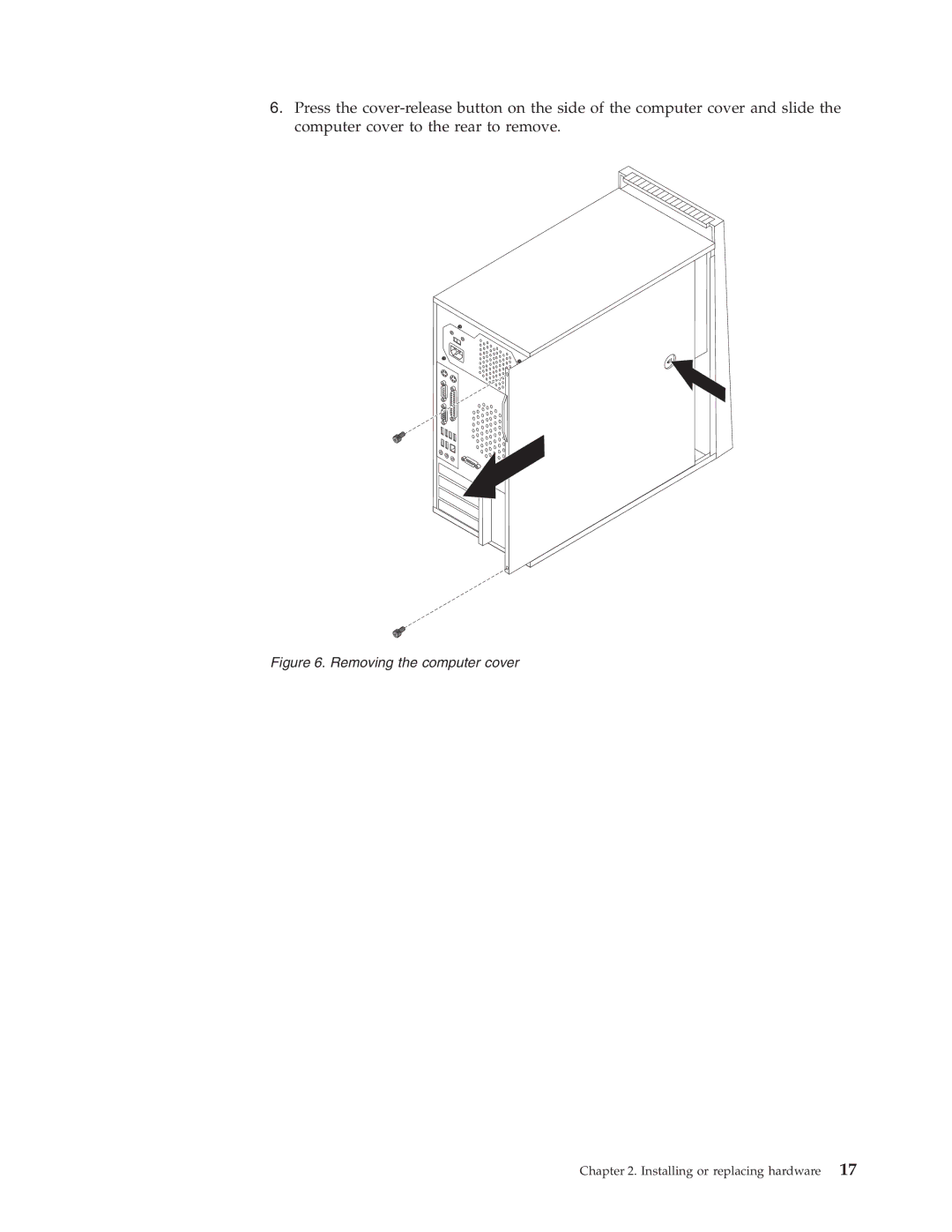 Lenovo 9946, 9705, 9625, 9421, 9353, 9485, 9623, 7061, 7090, 3656, 9795, 9935, 9953 manual Removing the computer cover 