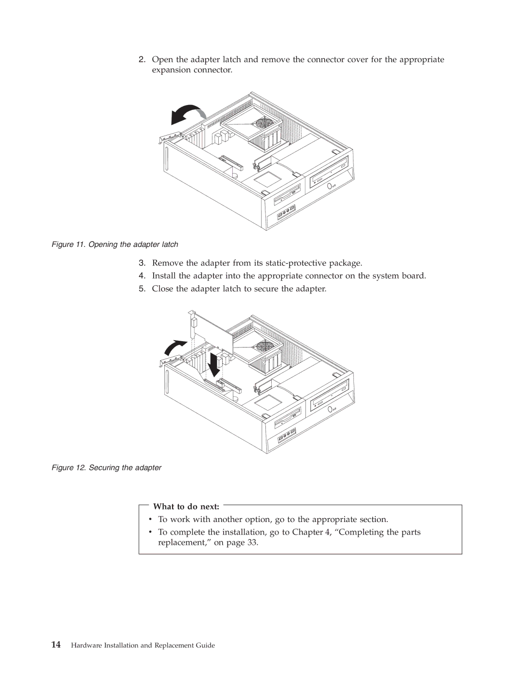 Lenovo 9853, 9784, 9489, 9703, 9358, 9481, 9351, 9438, 7096, 9792, 9949, 9788 manual Opening the adapter latch 