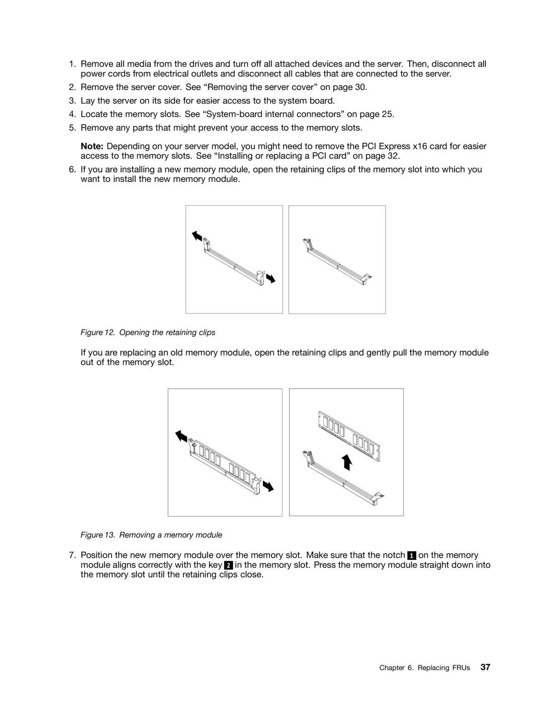 Lenovo 1010, 992, 981, 1008 manual Opening the retaining clips 