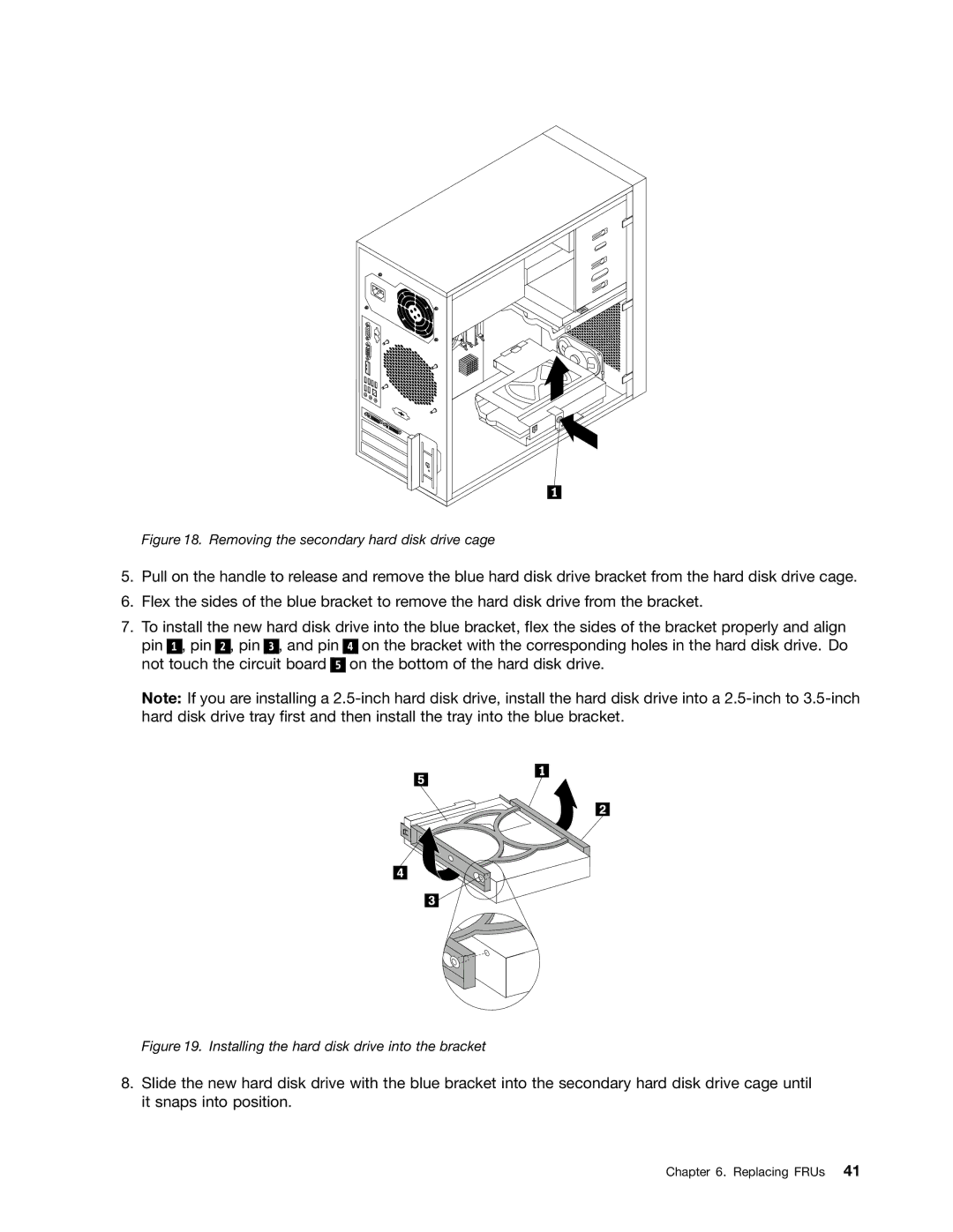 Lenovo 1010, 992, 981, 1008 manual Removing the secondary hard disk drive cage 