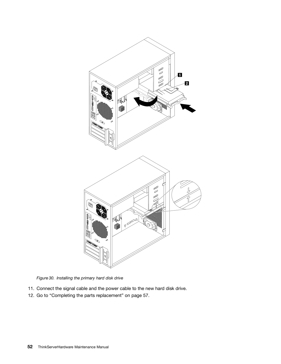 Lenovo 1008, 992, 981, 1010 manual Installing the primary hard disk drive 