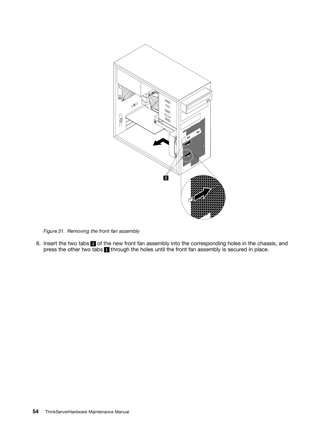 Lenovo 992, 981, 1008, 1010 manual Removing the front fan assembly 