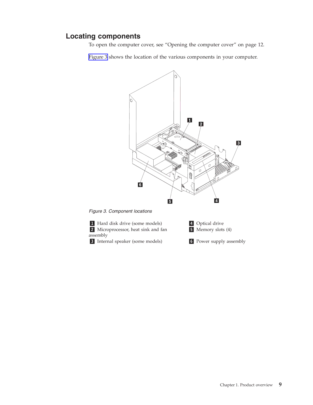 Lenovo 5897, 9964, 6137, 7638, 8910, 7627, 7630, 7360, 7582, 7483, 7357, 7354, 7220, 7174 Locating components, Component locations 