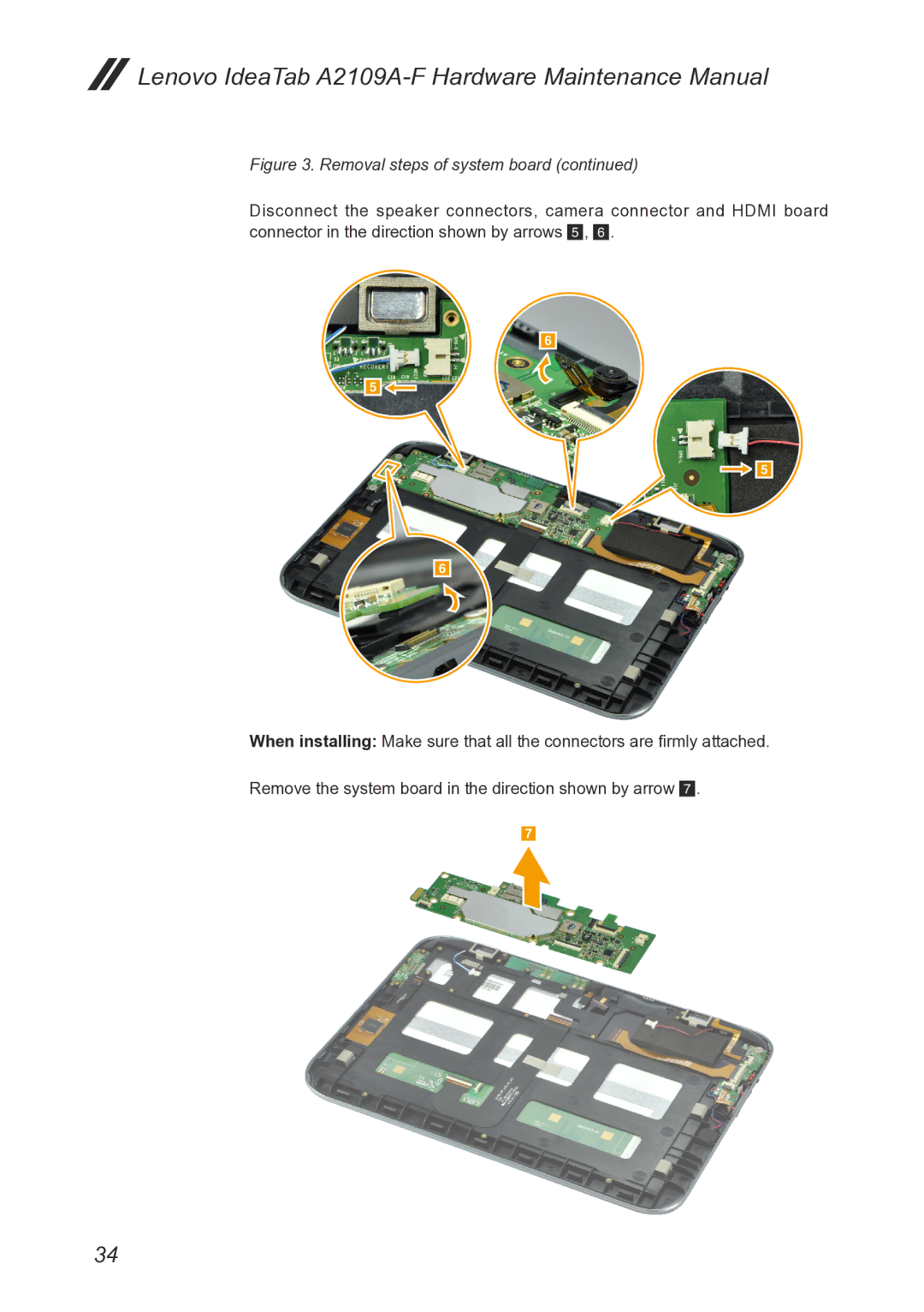 Lenovo 2290XF2 manual Lenovo IdeaTab A2109A-F Hardware Maintenance Manual 