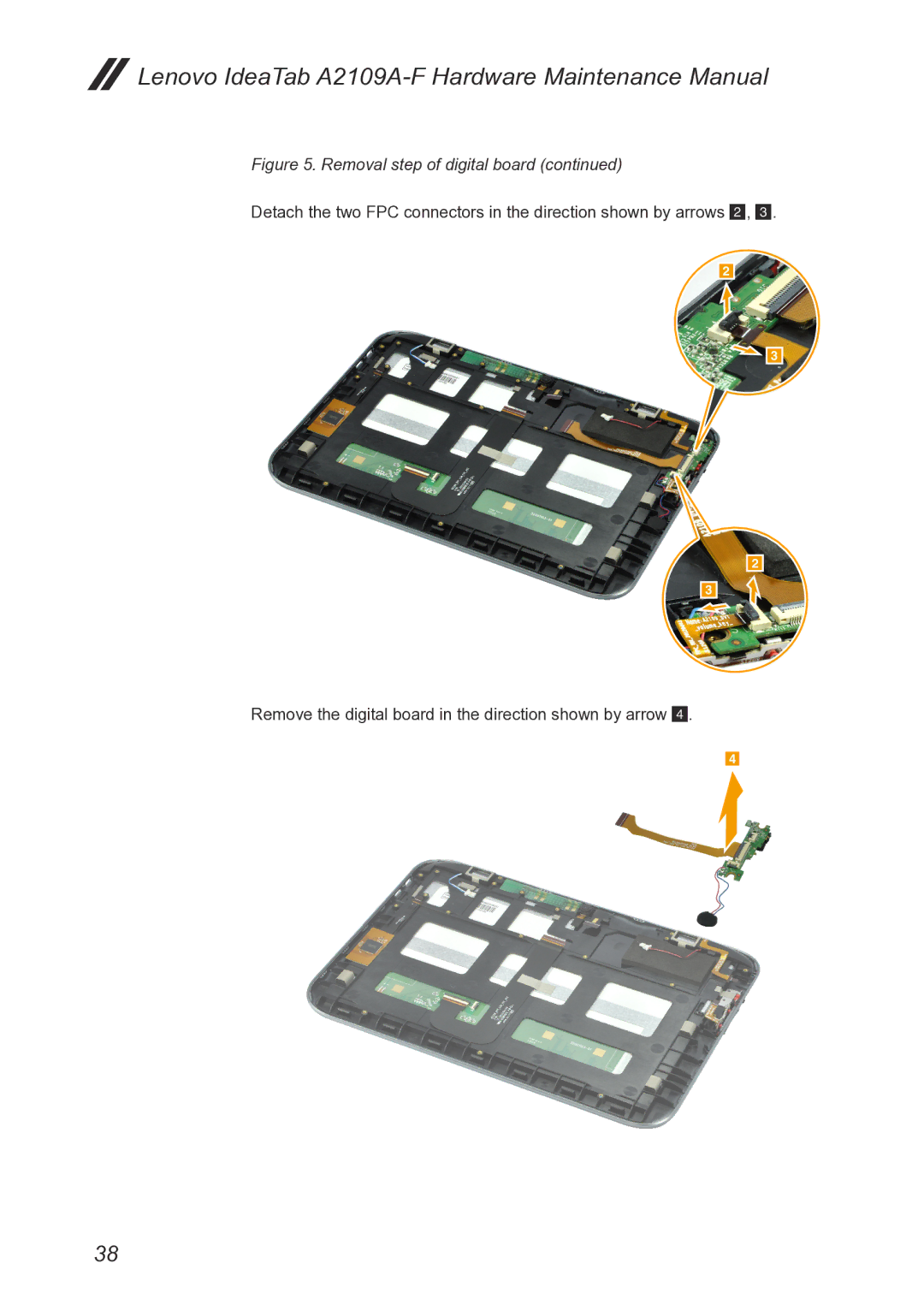 Lenovo 2290XF2 manual Lenovo IdeaTab A2109A-F Hardware Maintenance Manual 