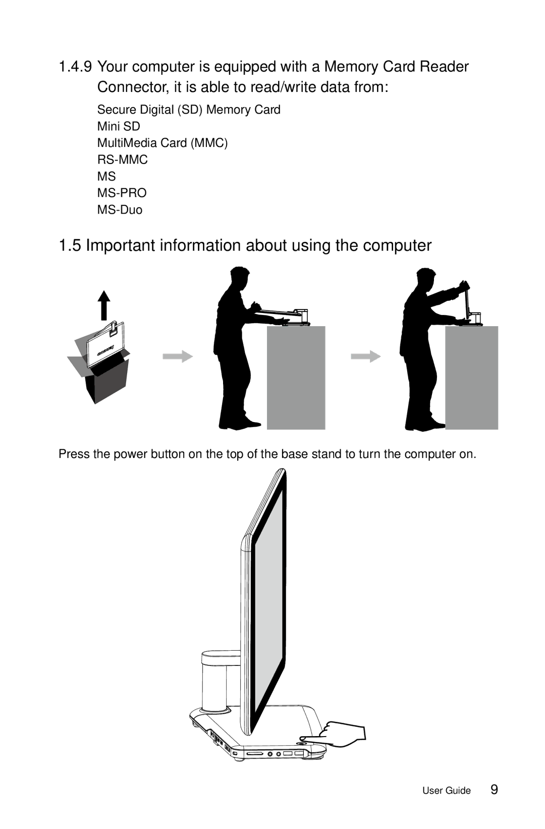 Lenovo A3 manual Important information about using the computer 