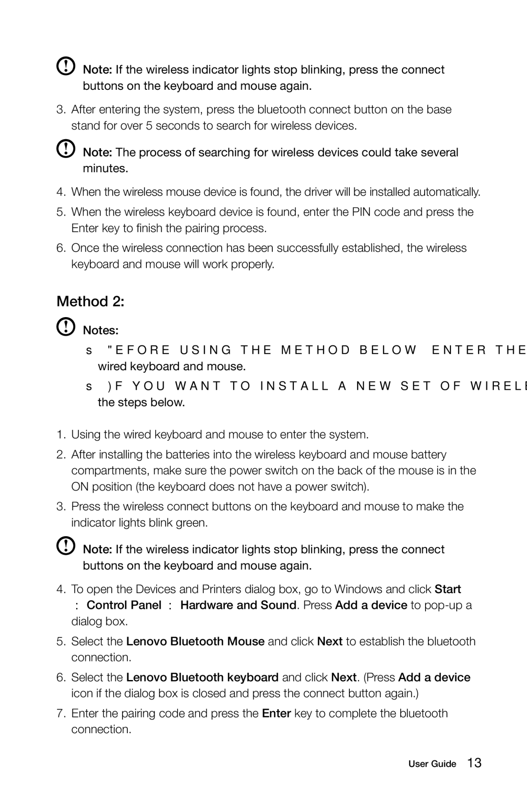 Lenovo A3 manual Method 