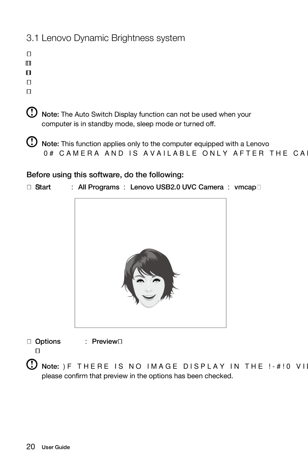 Lenovo A3 manual Lenovo Dynamic Brightness system, Before using this software, do the following 