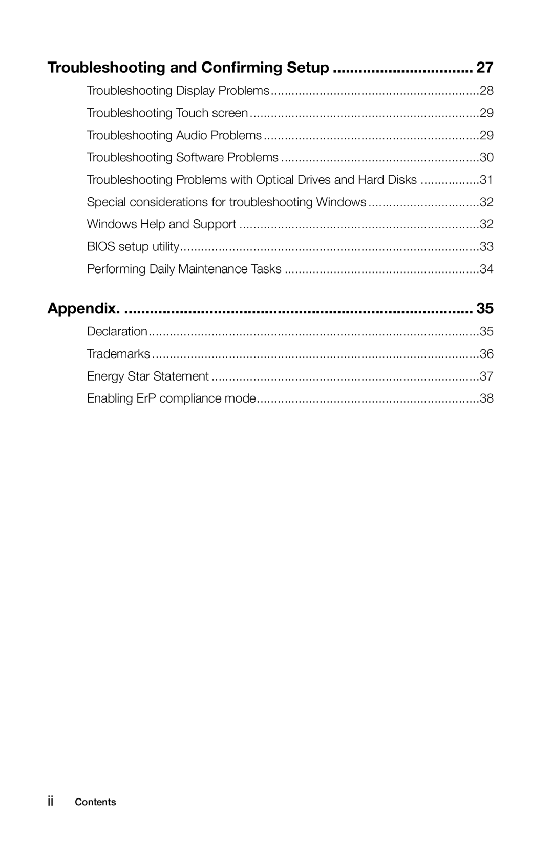 Lenovo A5 manual Appendix 