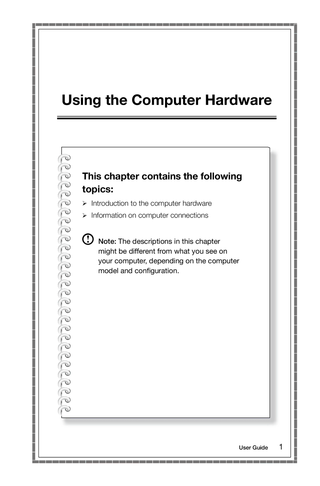 Lenovo A5 manual Using the Computer Hardware 