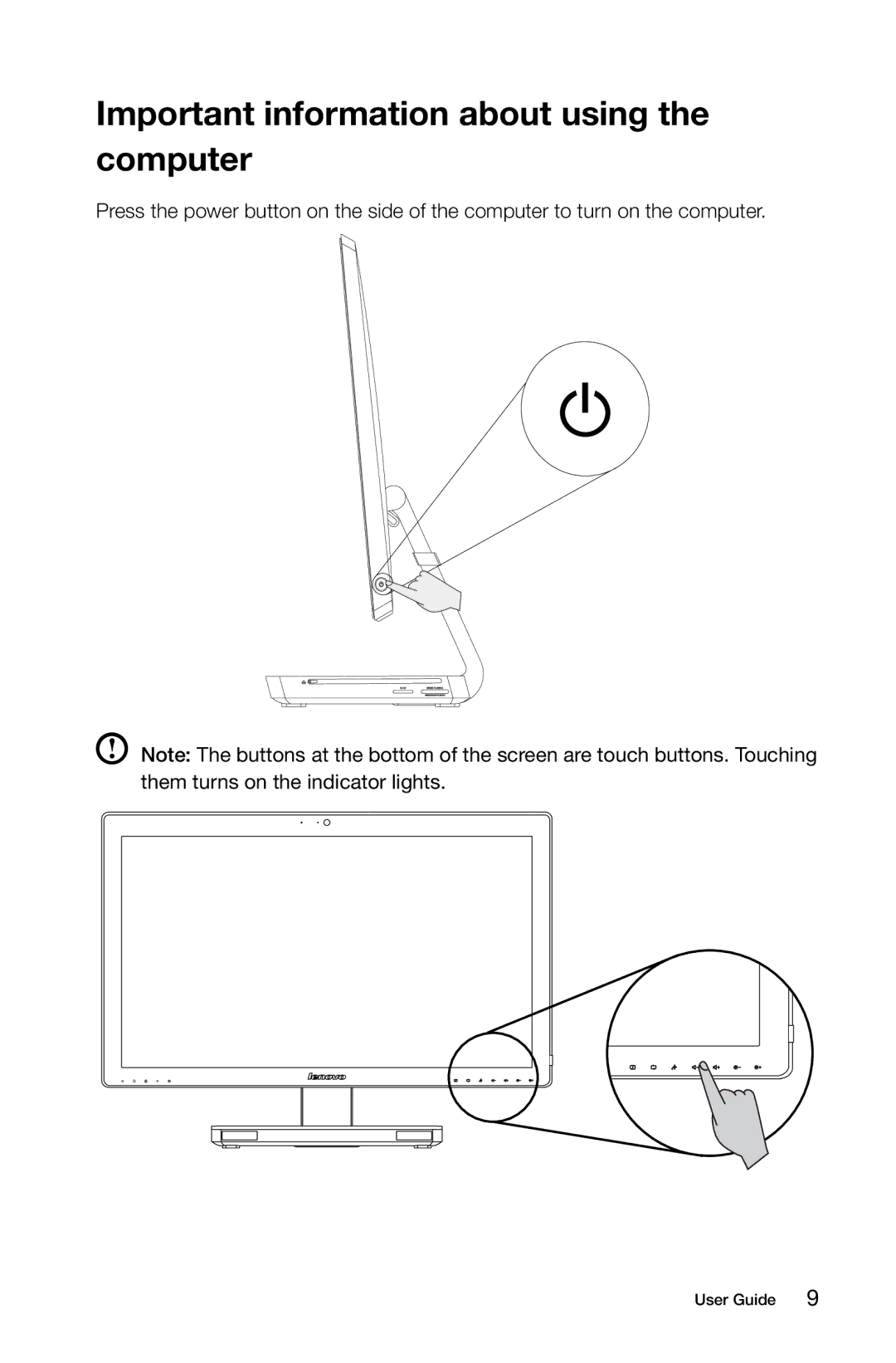 Lenovo A7 manual Important information about using the computer 