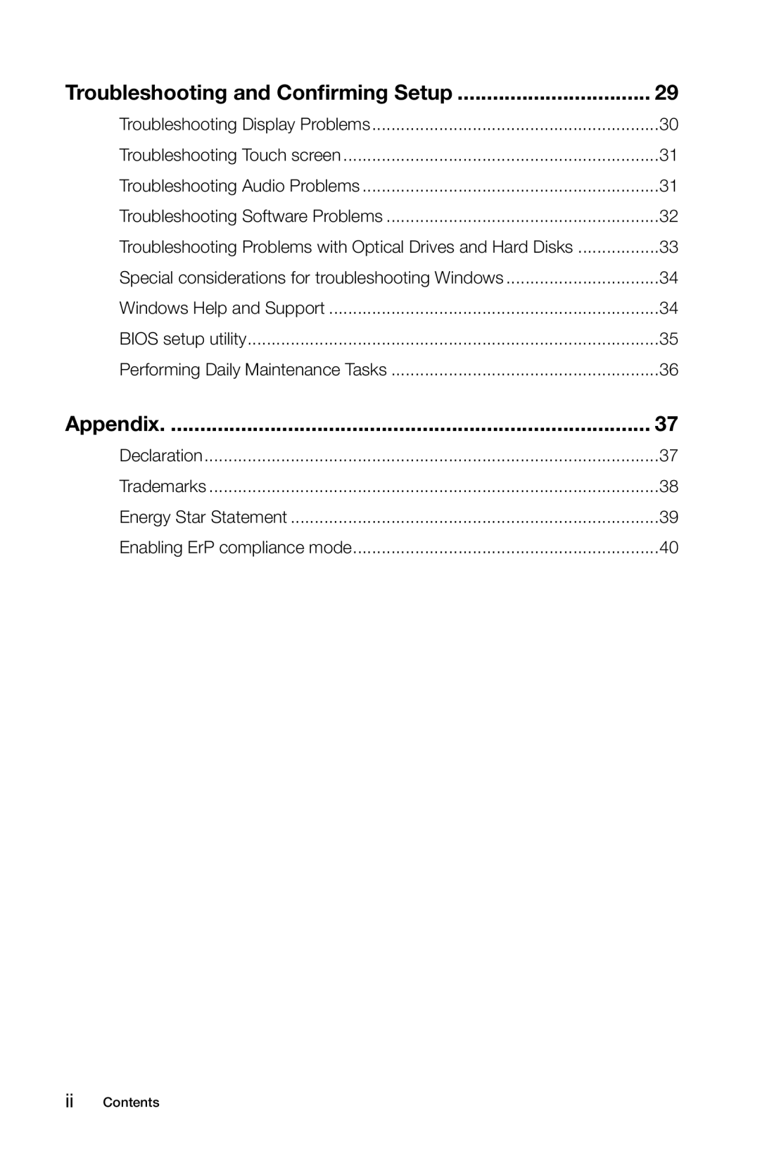 Lenovo A7 manual Appendix 